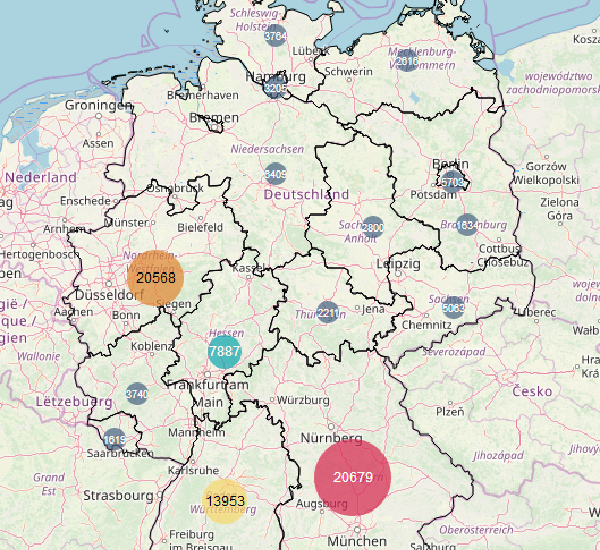 Aktive Bayern: Im Bundesland mit der teuersten Stadt der Republik gibt es die meisten Unterzeichner (Stand: 19.02.2019)..