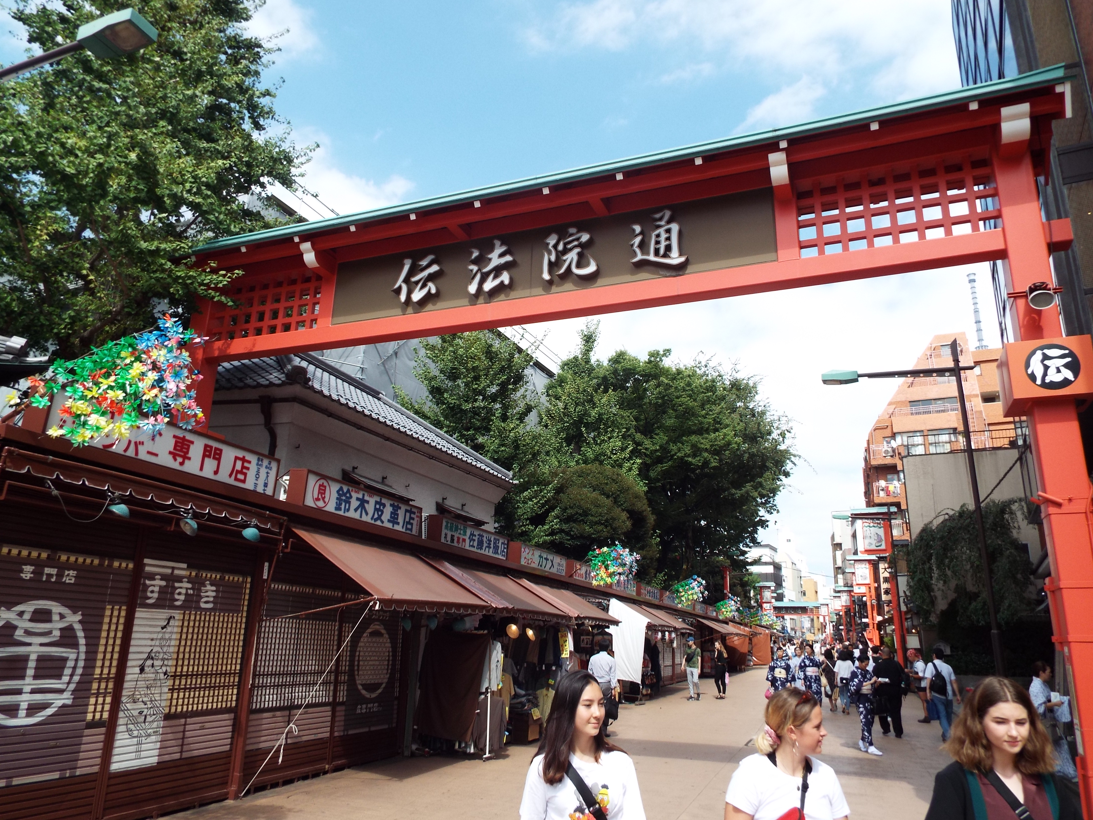 Eine Marktstraße In Tokyo - das Bild entstand während Naomis Japan-Rundreise